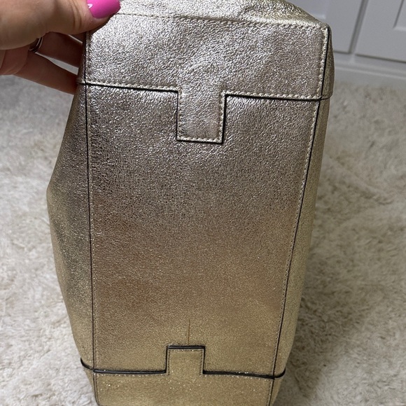 Like New Tory Burch Gold Kira Top Handle Satchel - Picture 6 of 14